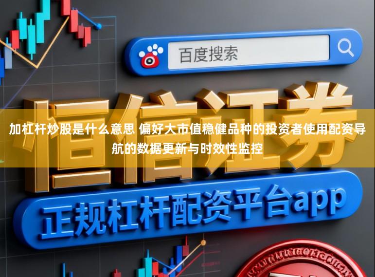 加杠杆炒股是什么意思 偏好大市值稳健品种的投资者使用配资导航的数据更新与时效性监控